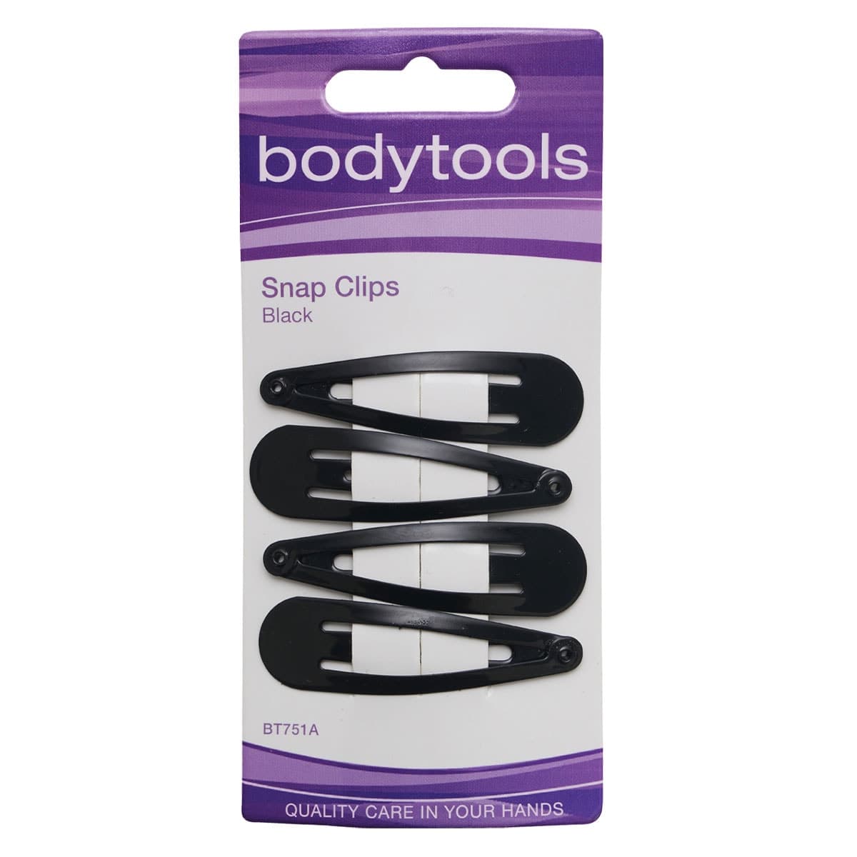 Bodytools Snap Clips Black 2 Pairs