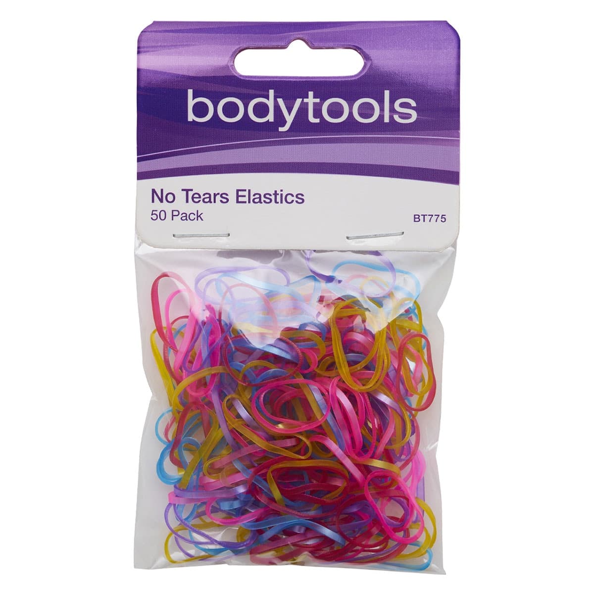 Bodytools No Tears Hair Elastics Colours 50 Pack