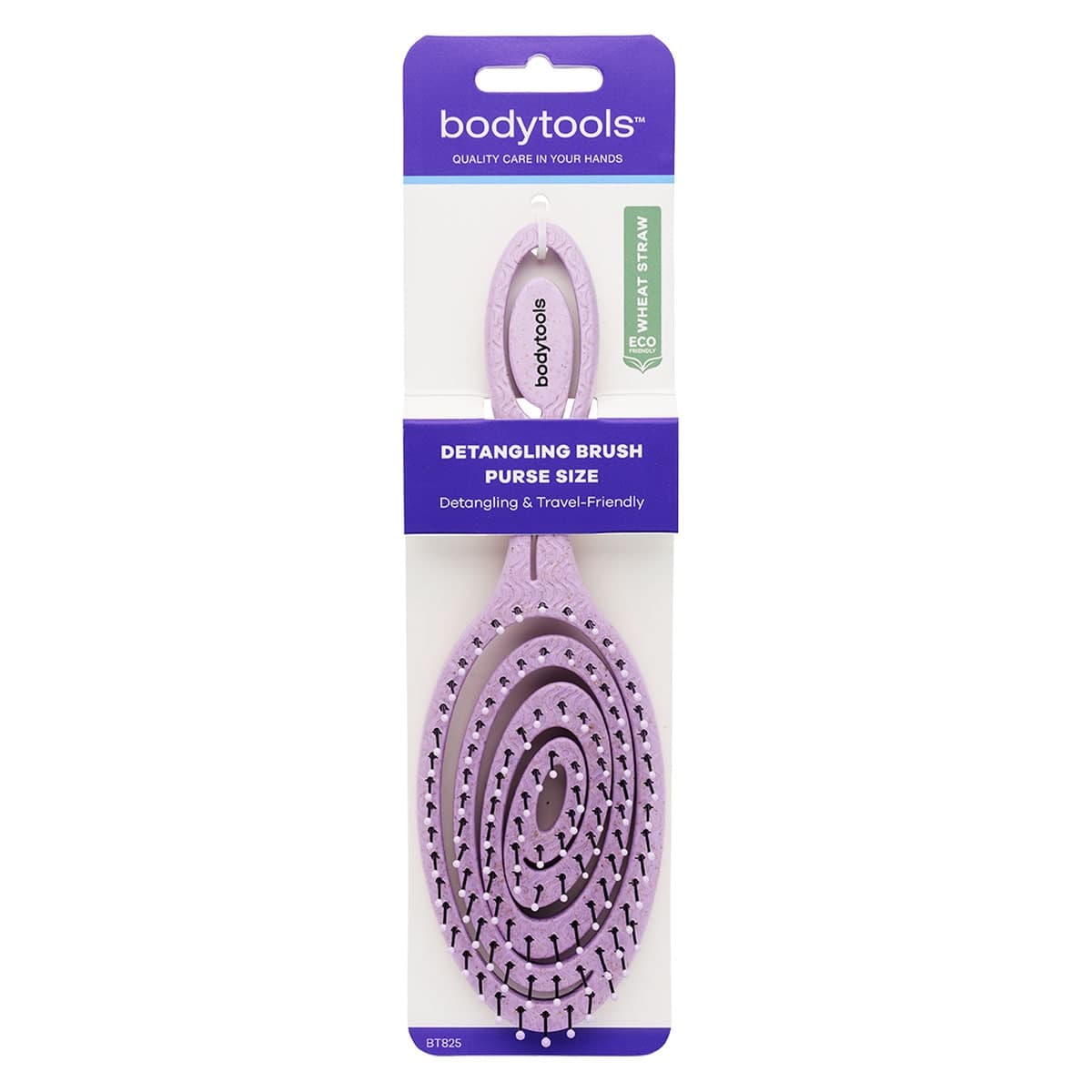 Bodytools Detangling Hair Brush Purse Size 1 Pack Assorted Colours