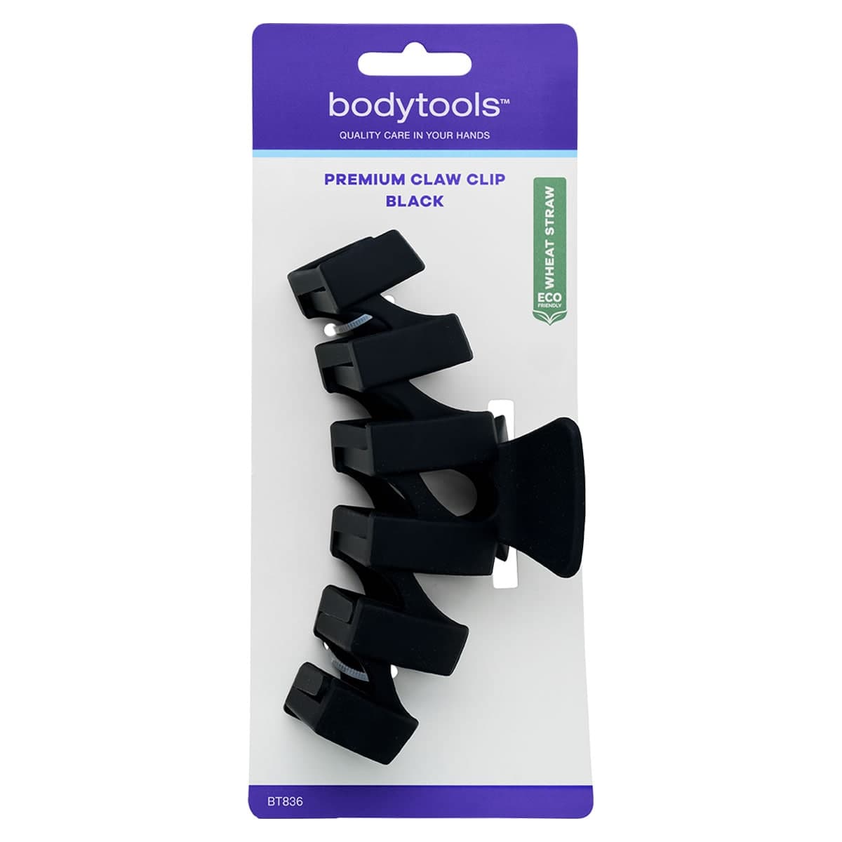 Bodytools Premium Hair Claw Clip Black 1 Pack