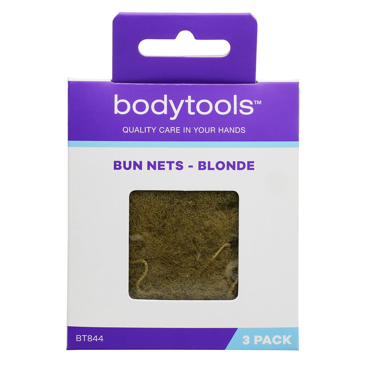 Bodytools Hair Bun Nets Blonde 3 Pack