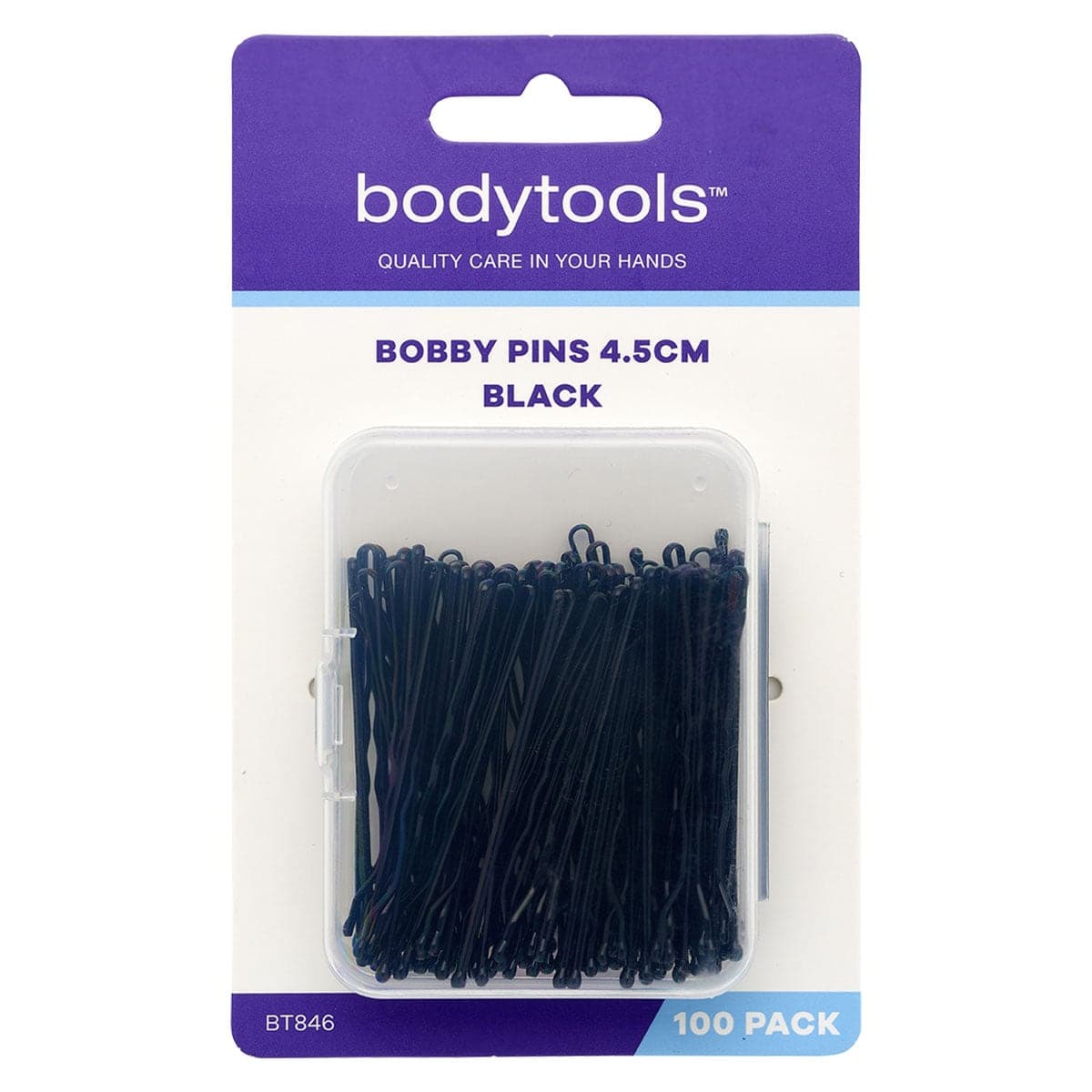 Bodytools Bobby Pins Black 4.5cm - 100 Pack