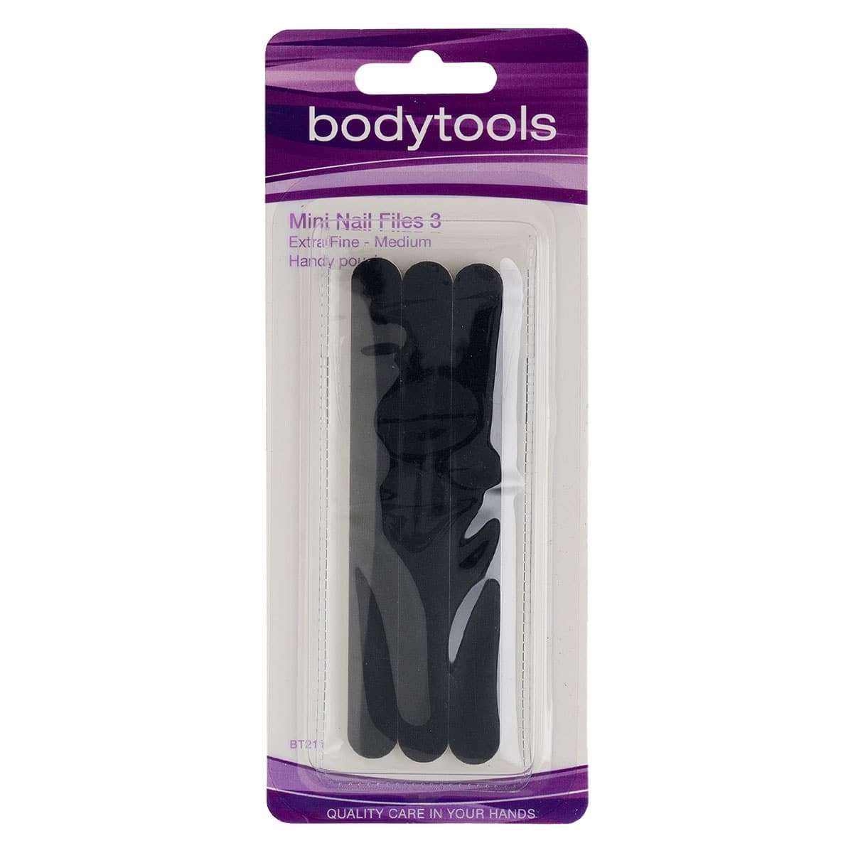 Bodytools Mini Emery Boards With Pouch 3 Pack