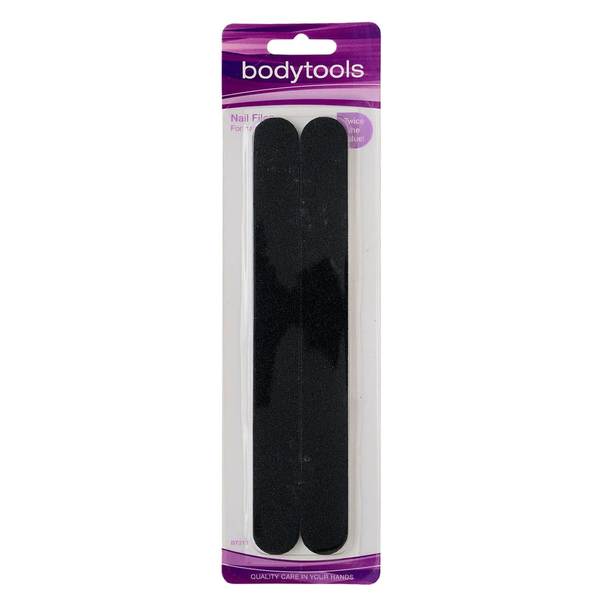 Bodytools Nail File Natural Nails Black 2 Pack