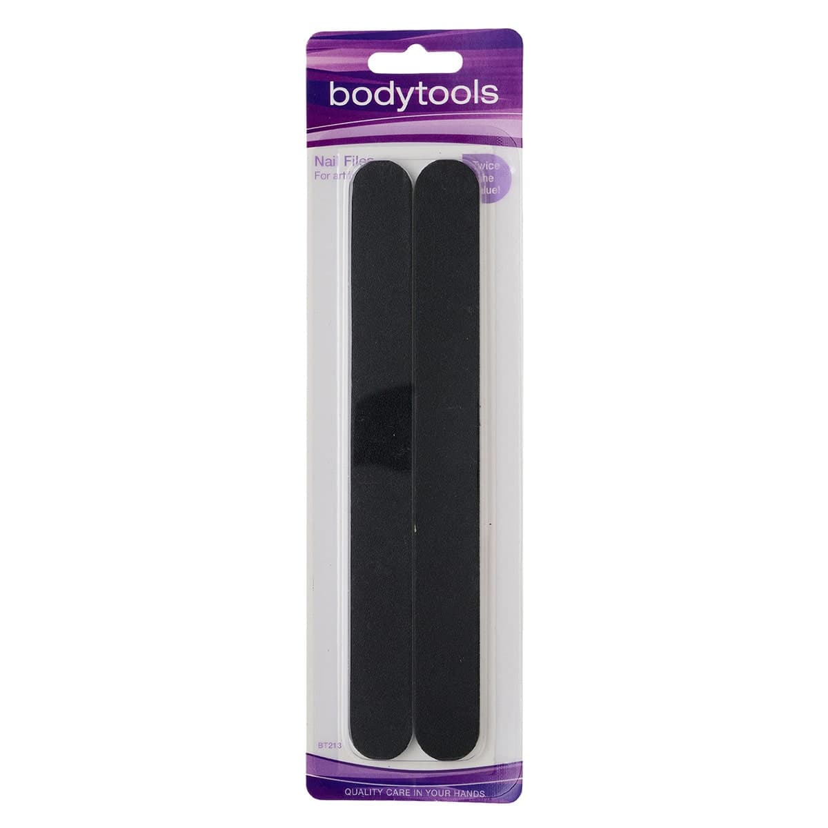 Bodytools Nail File Artificial Nails Black 2 Pack