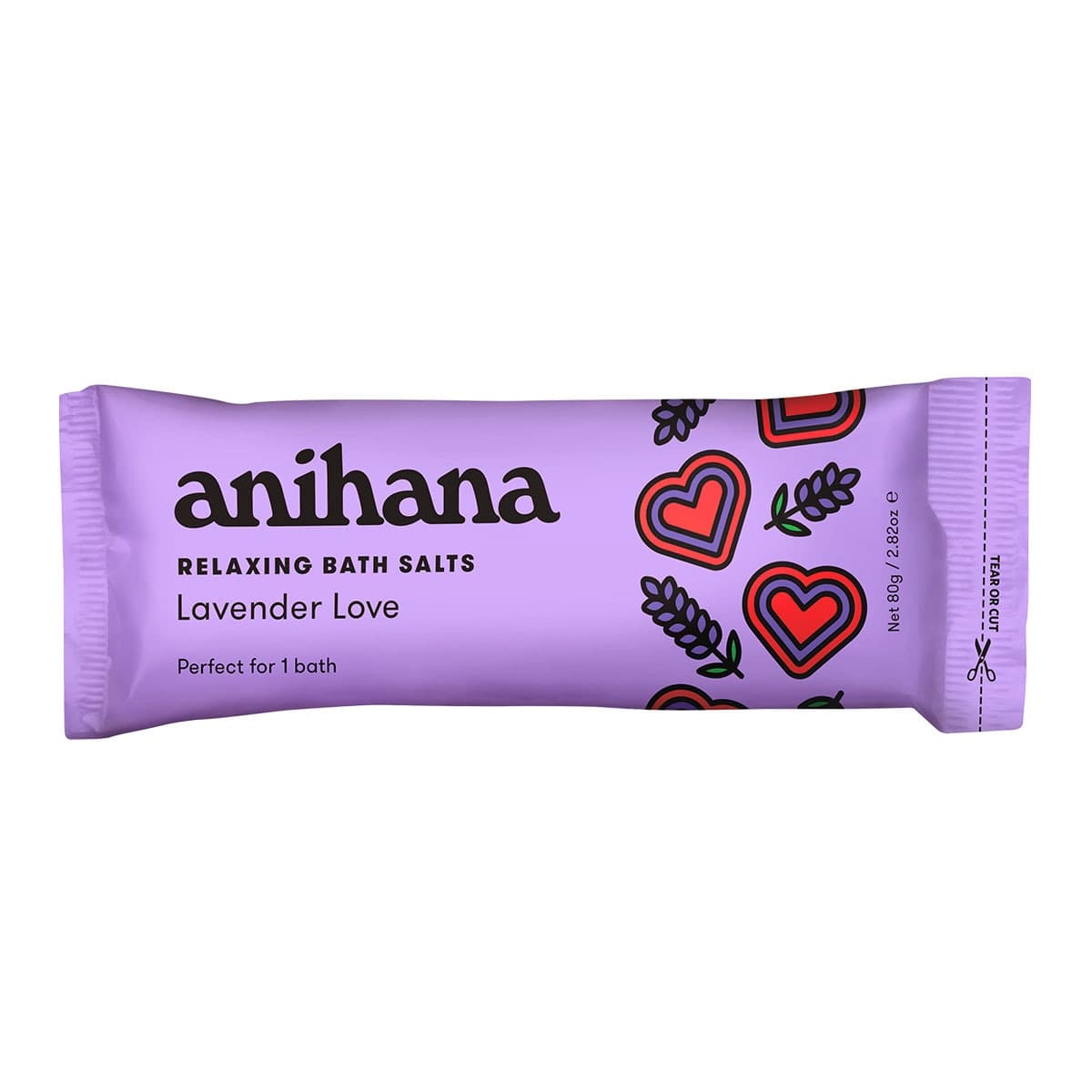 Anihana Relaxing Bath Salts Lavender Love 80g Sachets