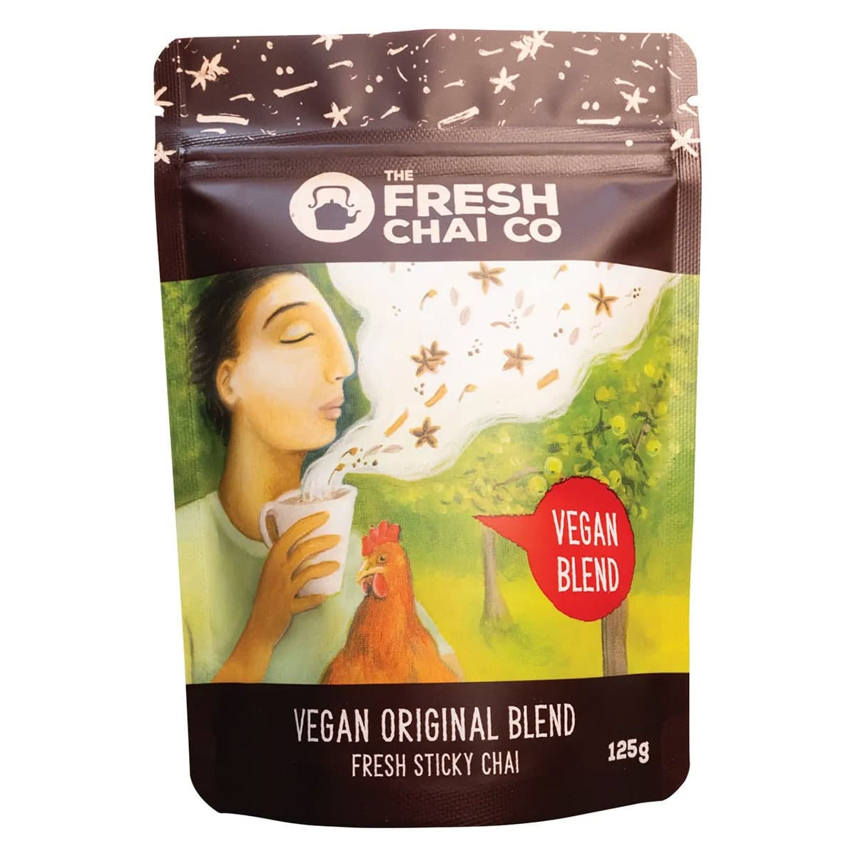 The Fresh Chai Co Vegan Original Blend Fresh Sticky Chai 125g