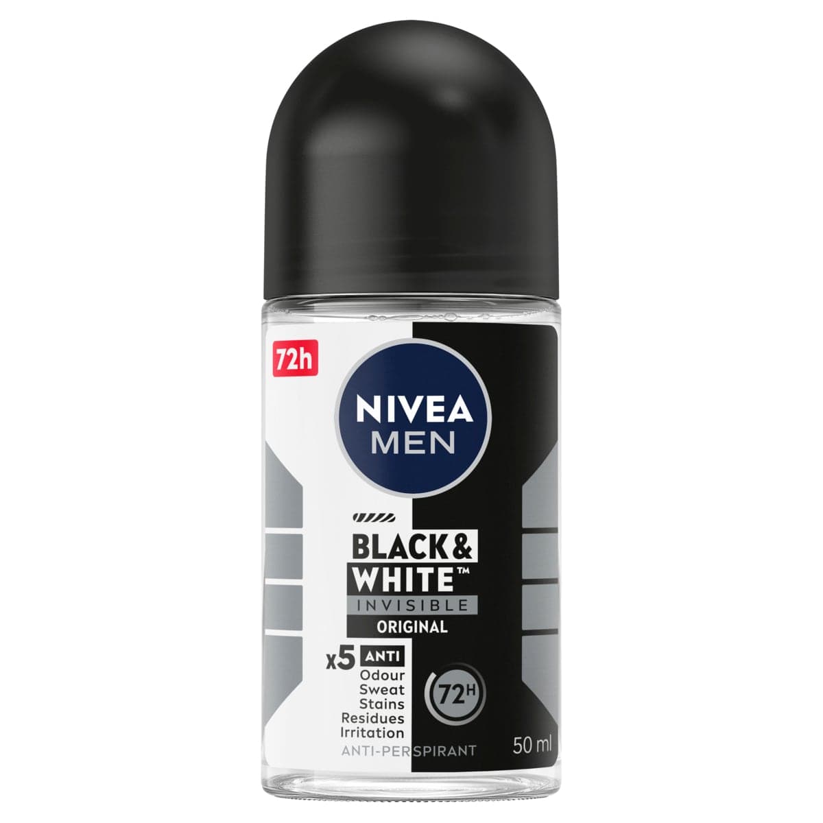 Nivea Men Invisible Black & White Anti-Perspirant Roll-on Original 50ml