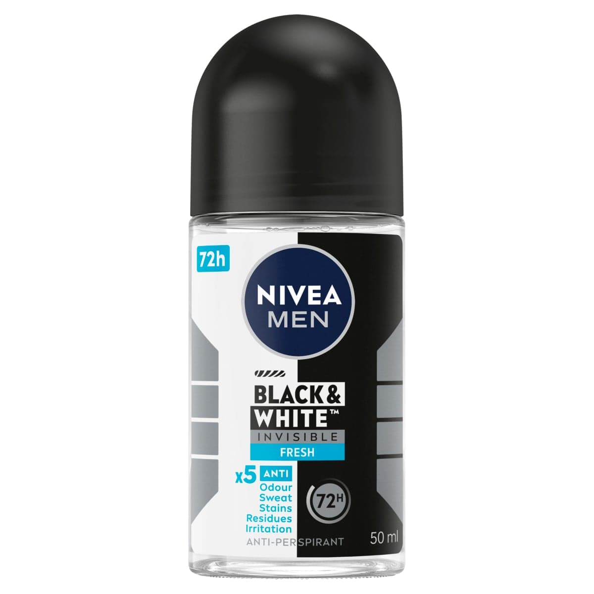 Nivea Men Invisible Black & White Anti-Perspirant Roll-on Fresh 50ml
