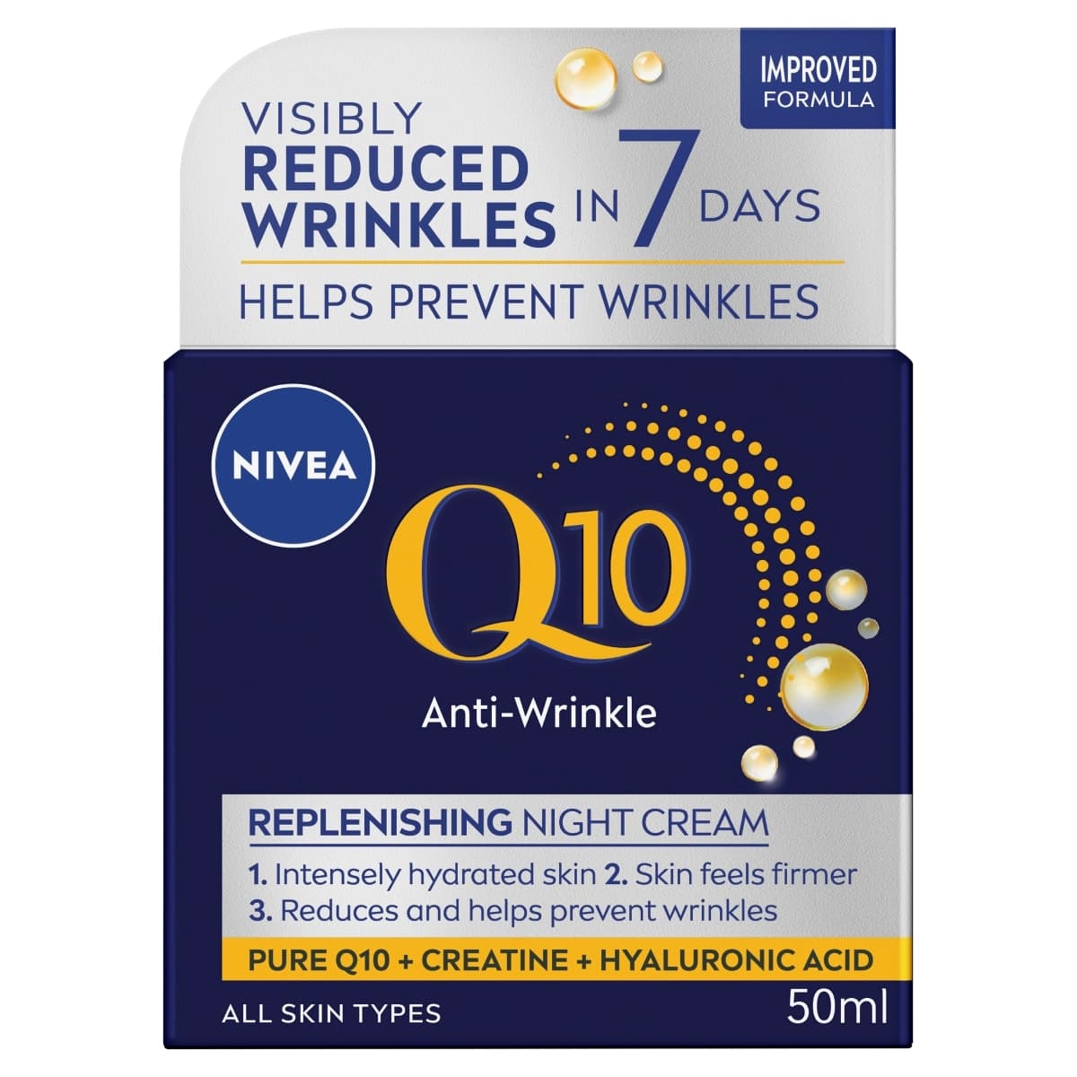 Nivea Q10 Anti-Wrinkle Replenishing Night Cream 50ml