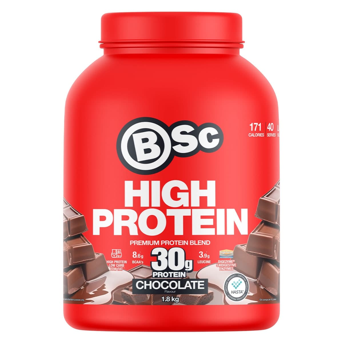 BSc High Protein Powder Chocolate - 1.8kg
