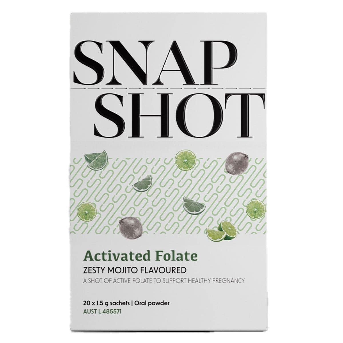 Perdays SnapShot Activated Folate Zesty Mojito Flavour 20 x 1.5g Sachets