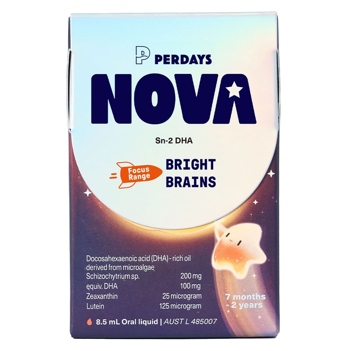Perdays Nova Kids Bright Brains DHA Liquid 8.5ml