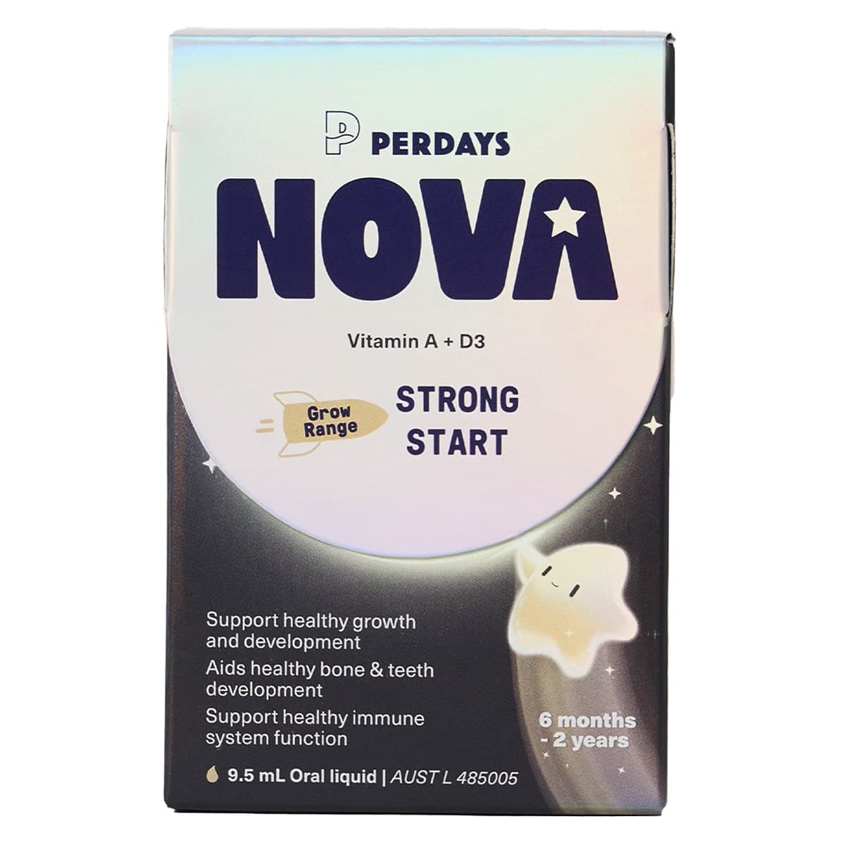 Perdays Nova Kids Strong Start Vitamin A + D3 Liquid 9.5ml