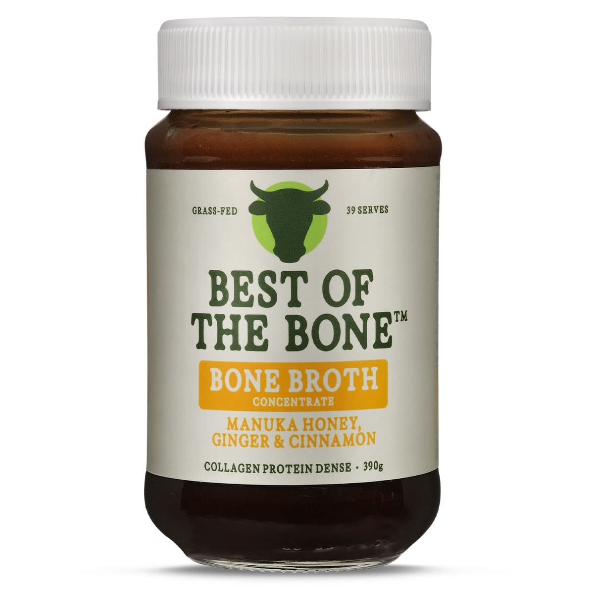 Best Of The Bone Broth Concentrate Manuka Honey Cinnamon & Ginger 390g