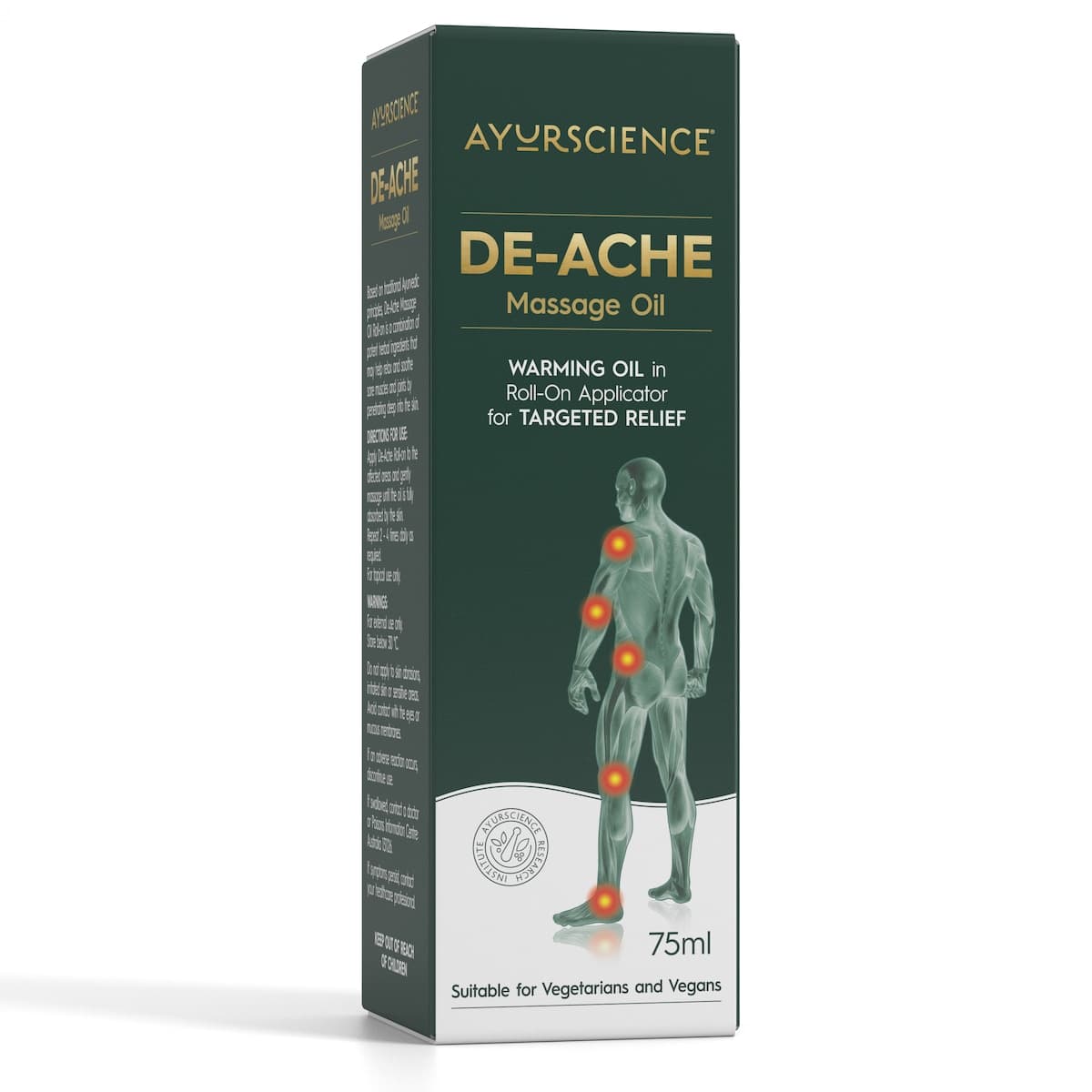 AyurScience De-Ache Roll-On Massage Oil 75ml