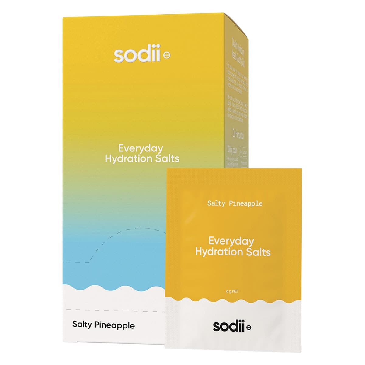 Sodii Everyday Hydration Salts Salty Pineapple 30 Sachets