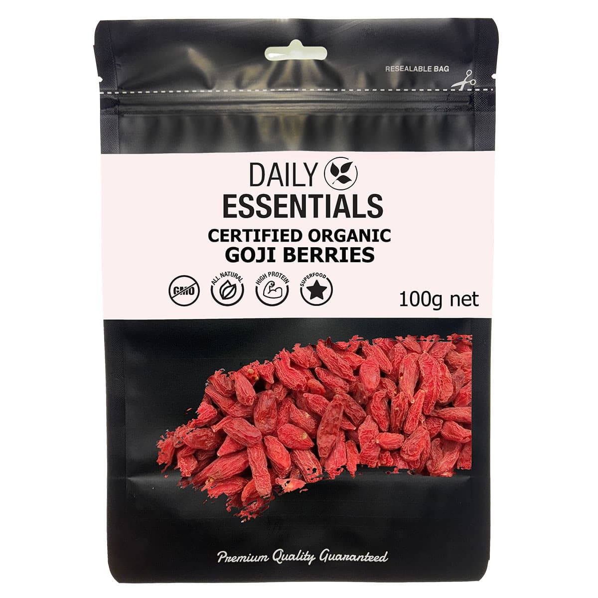 Daily Essentials Organic Goji Berries 100g