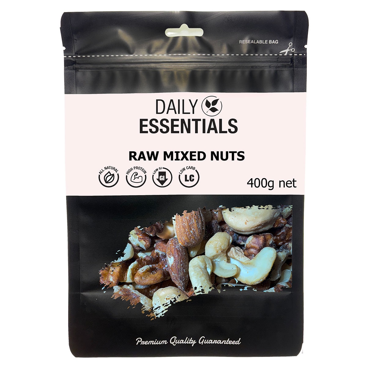 Daily Essentials Raw Mixed Nuts - Deluxe 400g