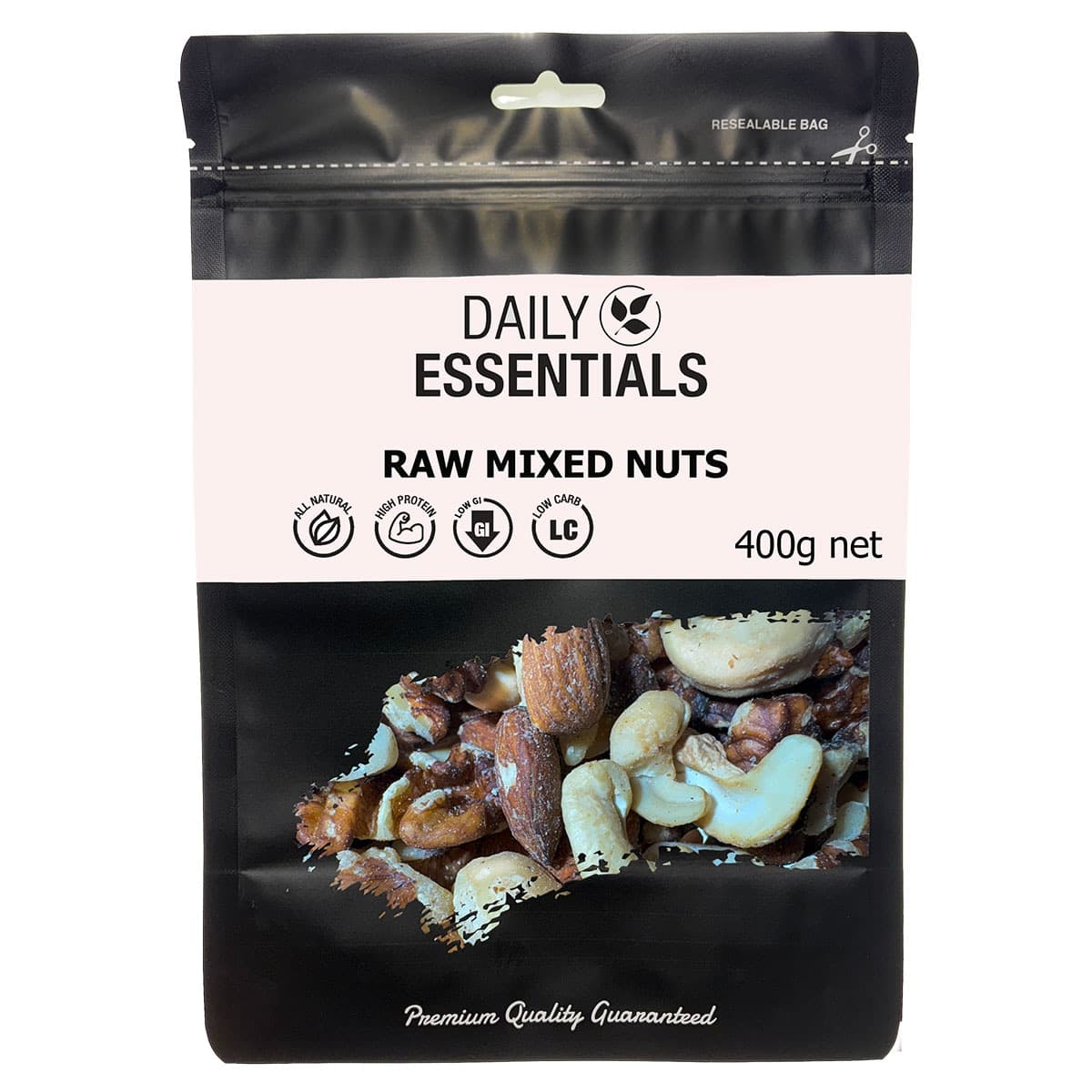 Daily Essentials Raw Mixed Nuts - Deluxe 400g