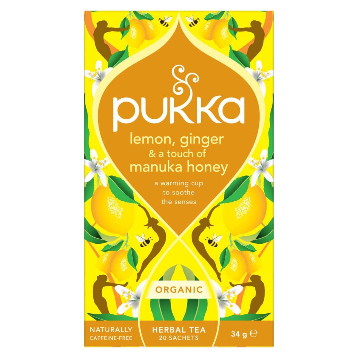 Pukka Lemon Ginger & Manuka Honey Tea Bags 20 Pack
