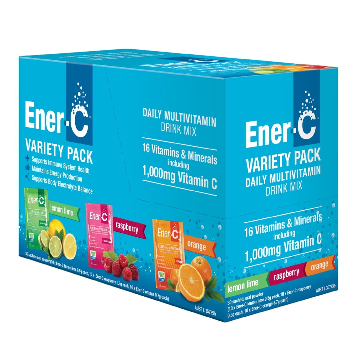 Ener-C Variety Pack Multivitamin Drink Mix 30 Sachets