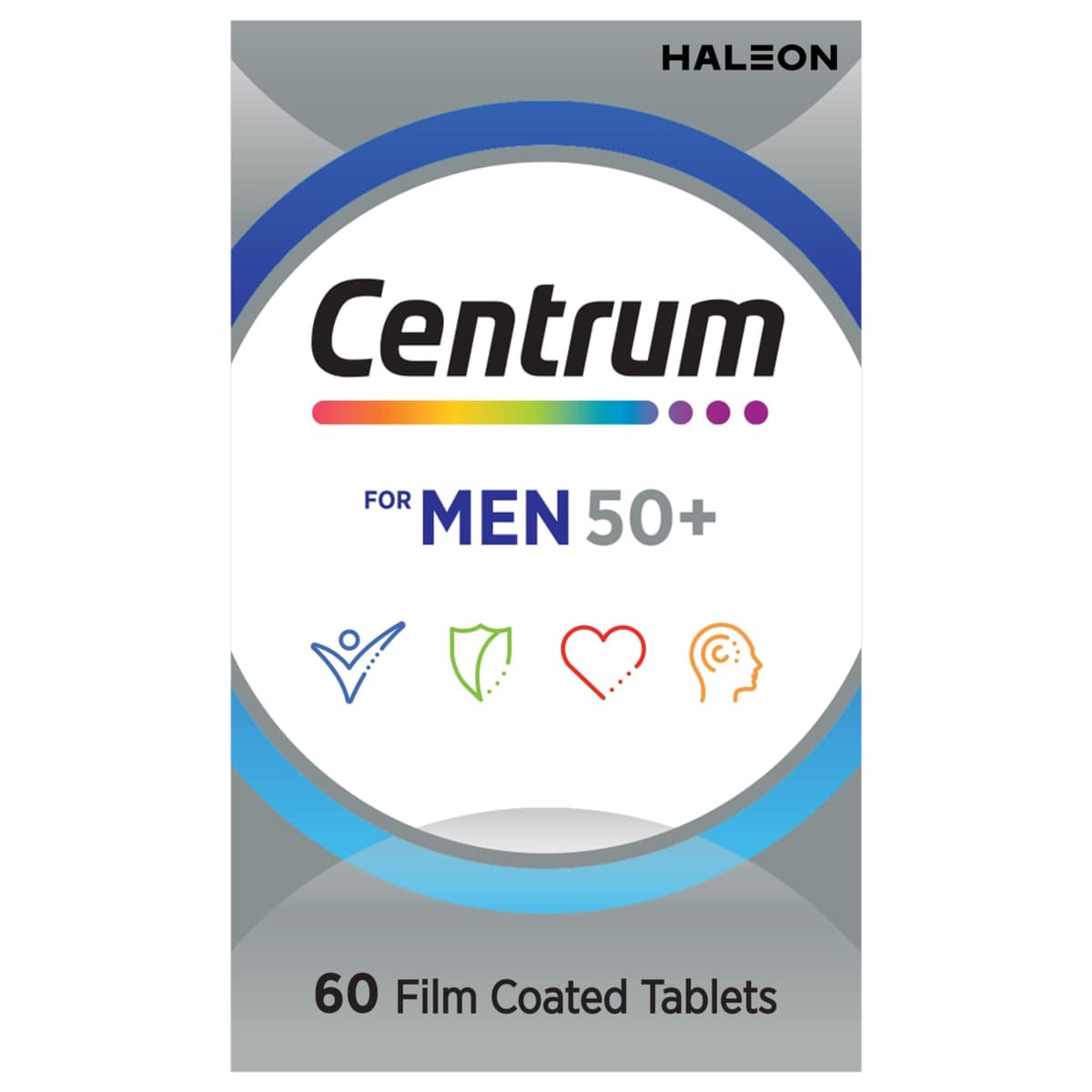 Centrum For Men 50+ Multivitamin 60 Tablets