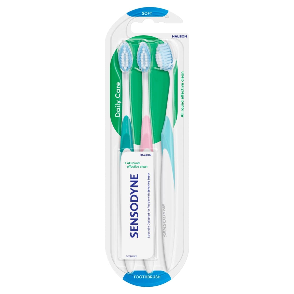 Sensodyne Daily Care Soft Toothbrush for Sensitive Teeth 3 Brushes