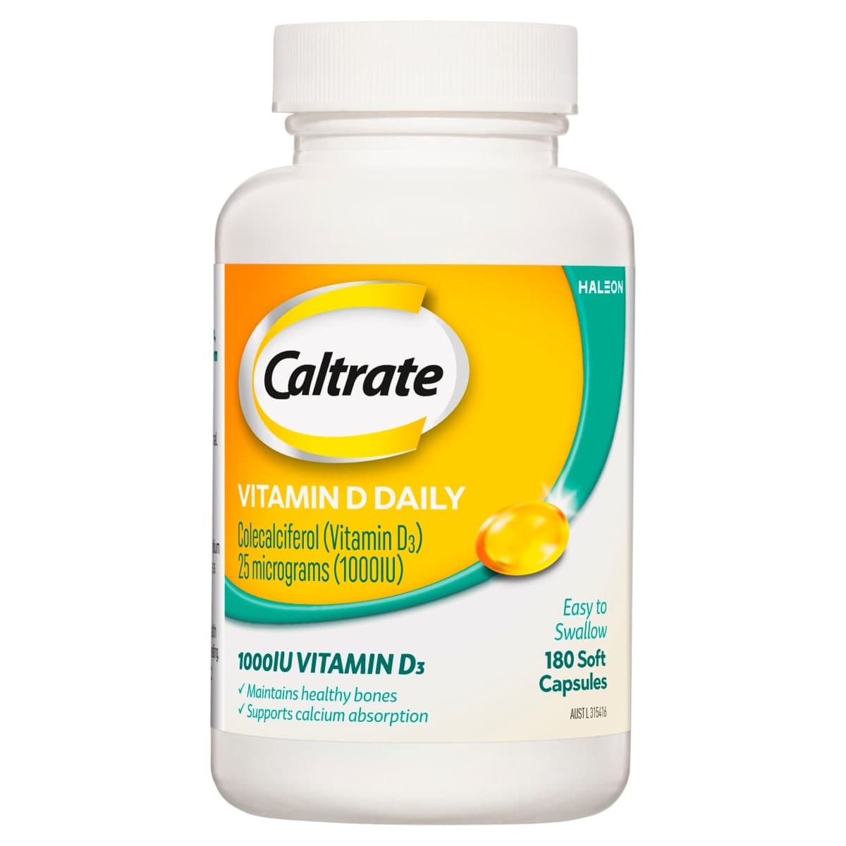 Caltrate Vitamin D 1000iu 180 Capsules
