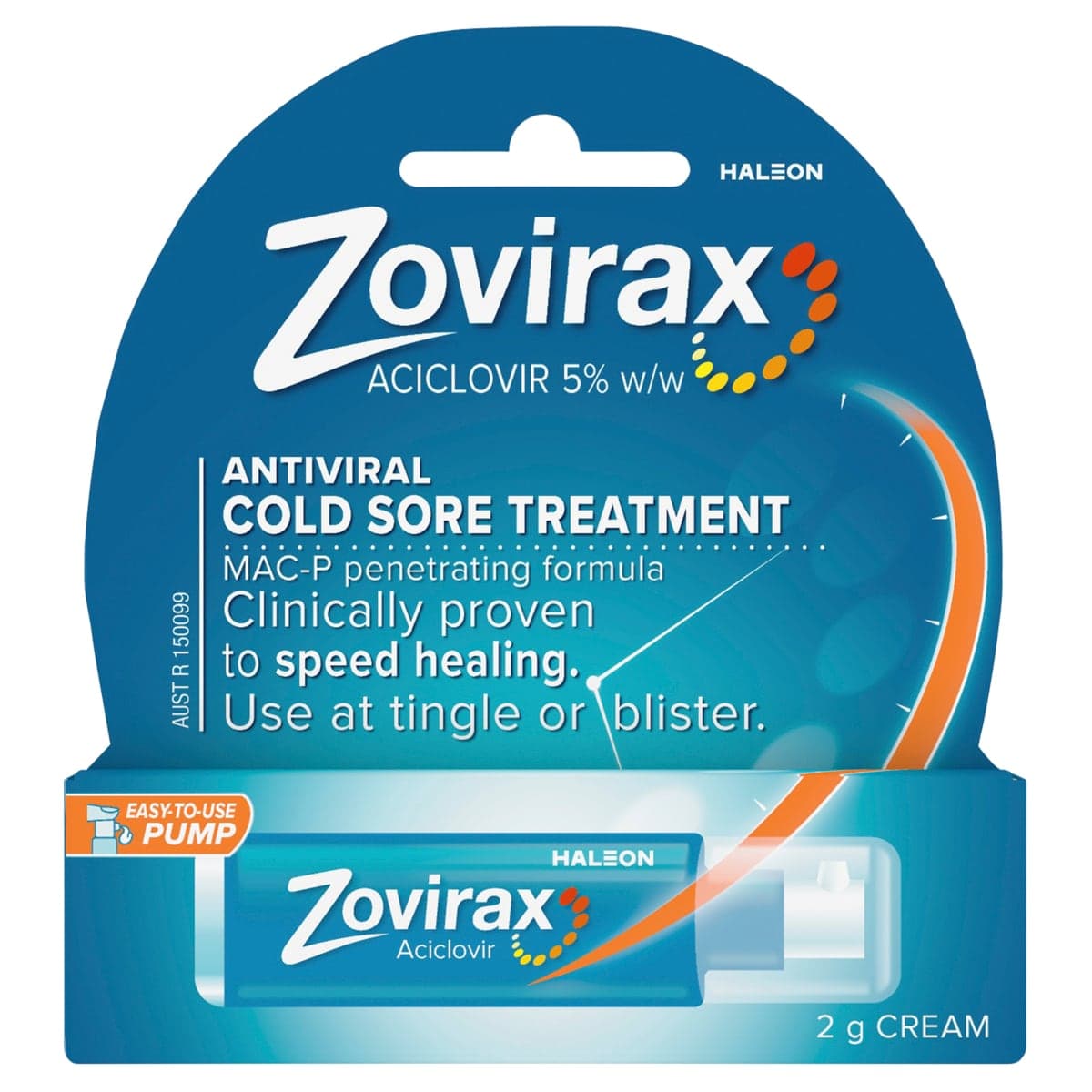 Zovirax Cold Sore Cream Pump 2g