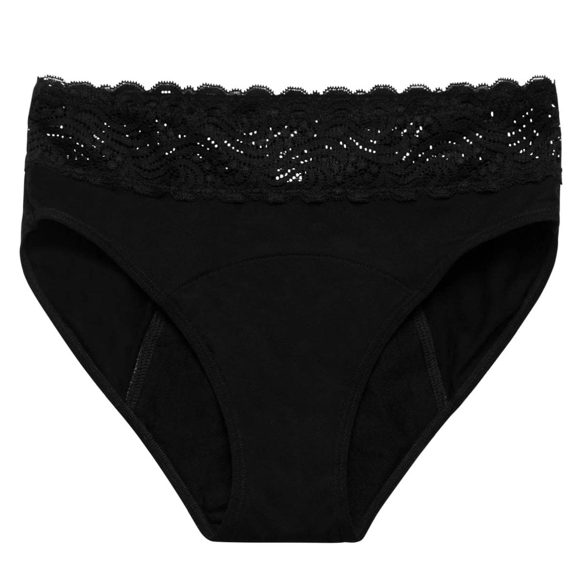 Modibodi Period Sensual Hi Waist Bikini Heavy-Overnight Black 16/XL