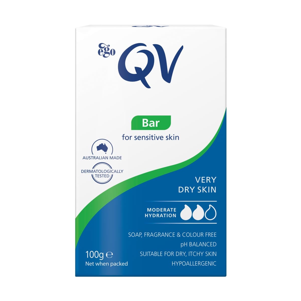 Ego QV Cleansing Bar Soap Free 100g