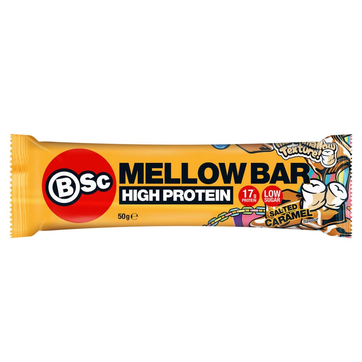 BSc High Protein Mellow Bar Salted Caramel 12 x 50g