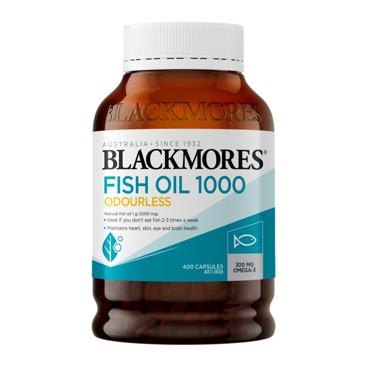 Blackmores Fish Oil Odourless 1000mg 400 Capsules