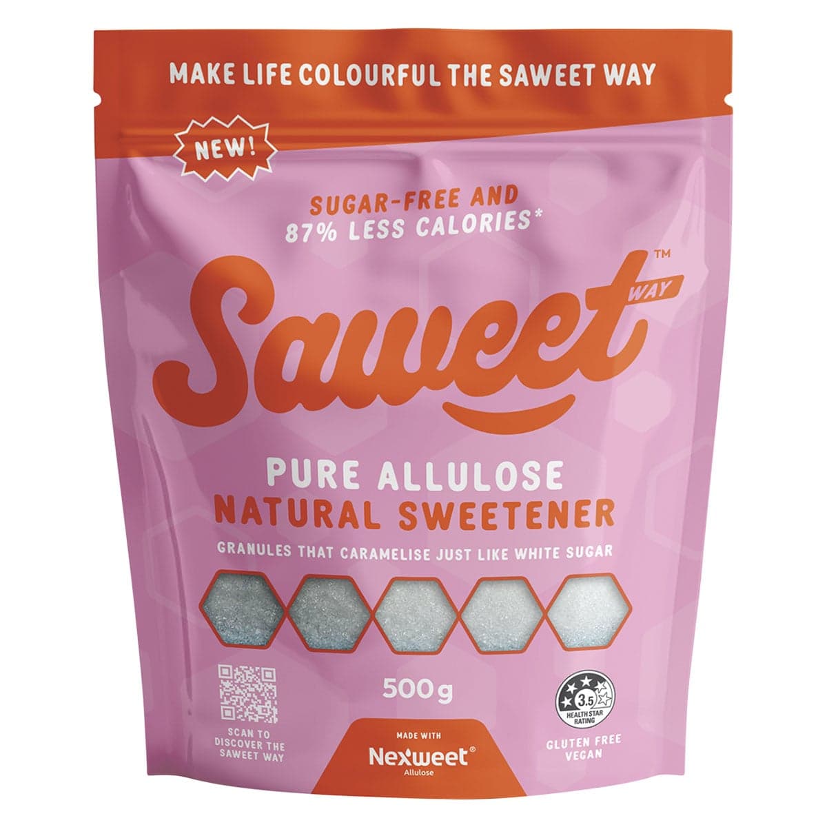 Saweet Way Pure Allulose Natural Sweetener Granules 500g