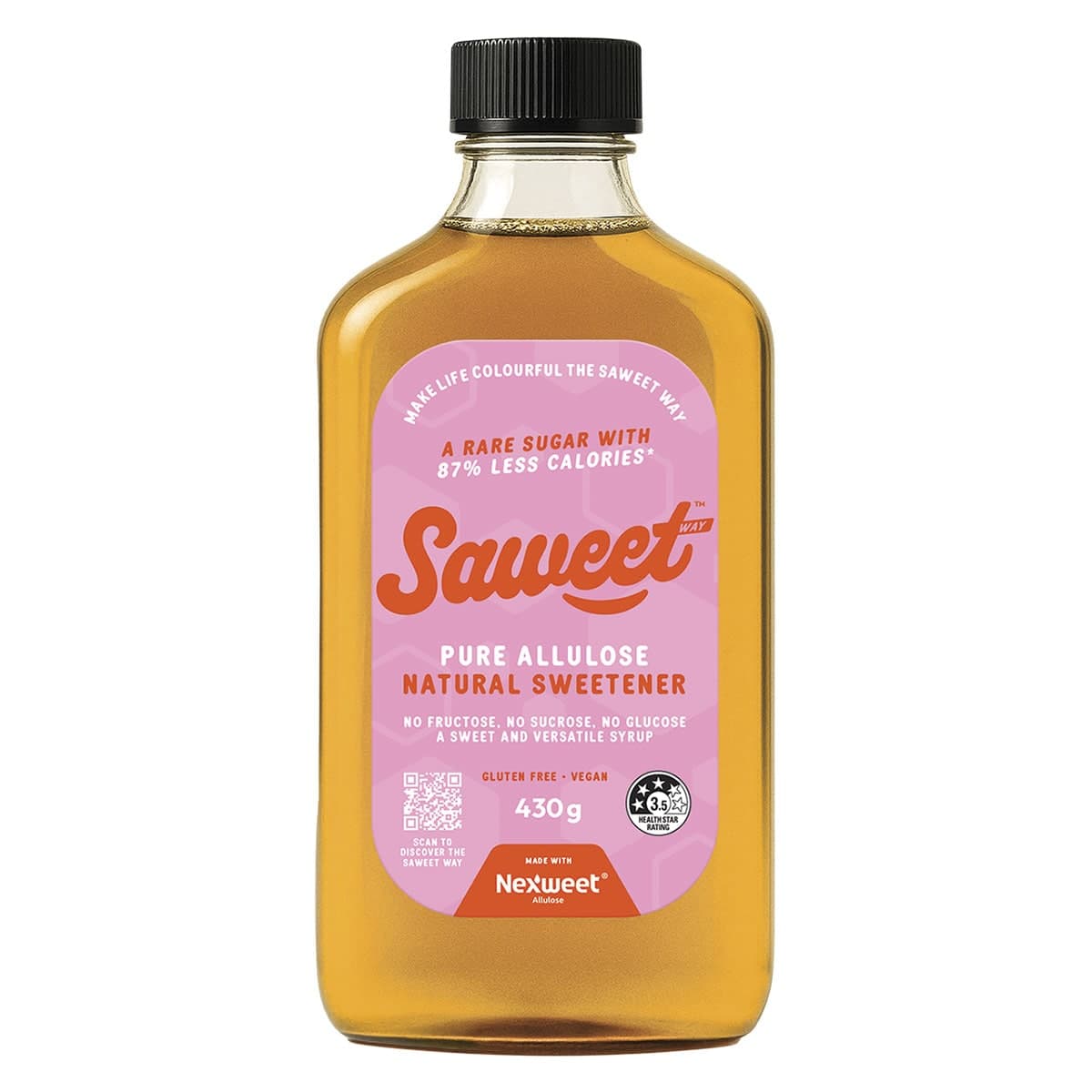 Saweet Way Pure Allulose Natural Sweetener Syrup 430g