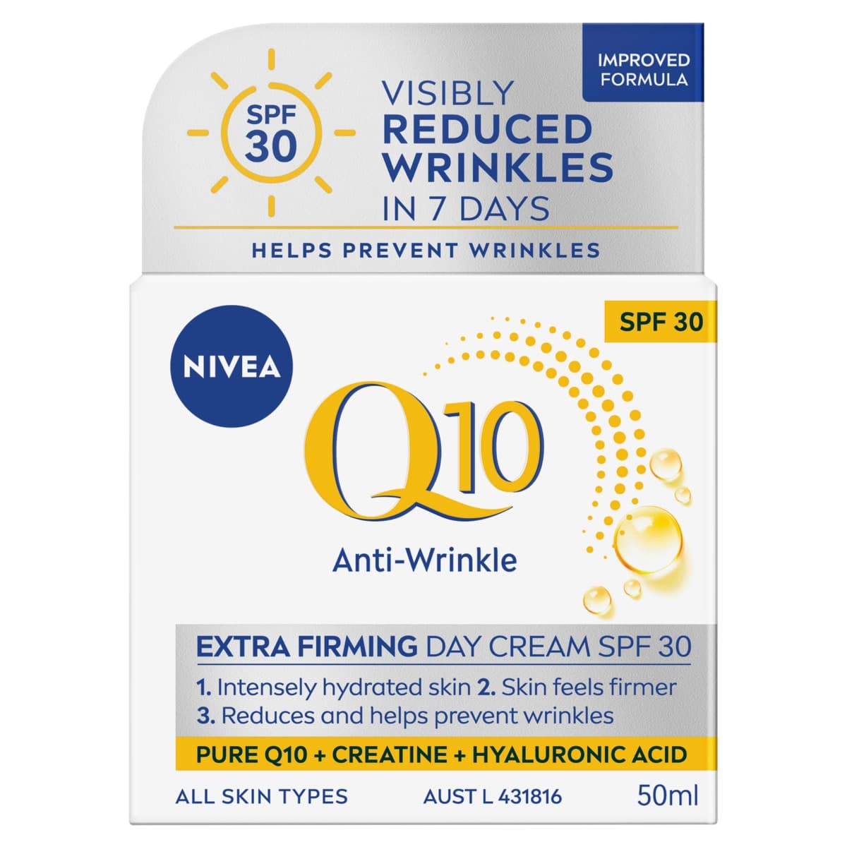 Nivea Q10 Anti Wrinkle Firming Day Cream SPF30 50ml