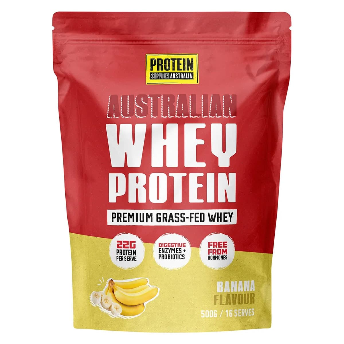 Protein Supplies Australia Whey Protein Powder Banana 500g