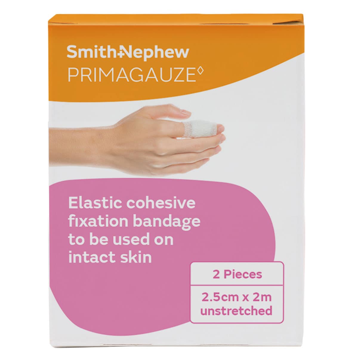 Primagauze Elastic Cohesive Bandage 2.5cm x 2m 2 Rolls