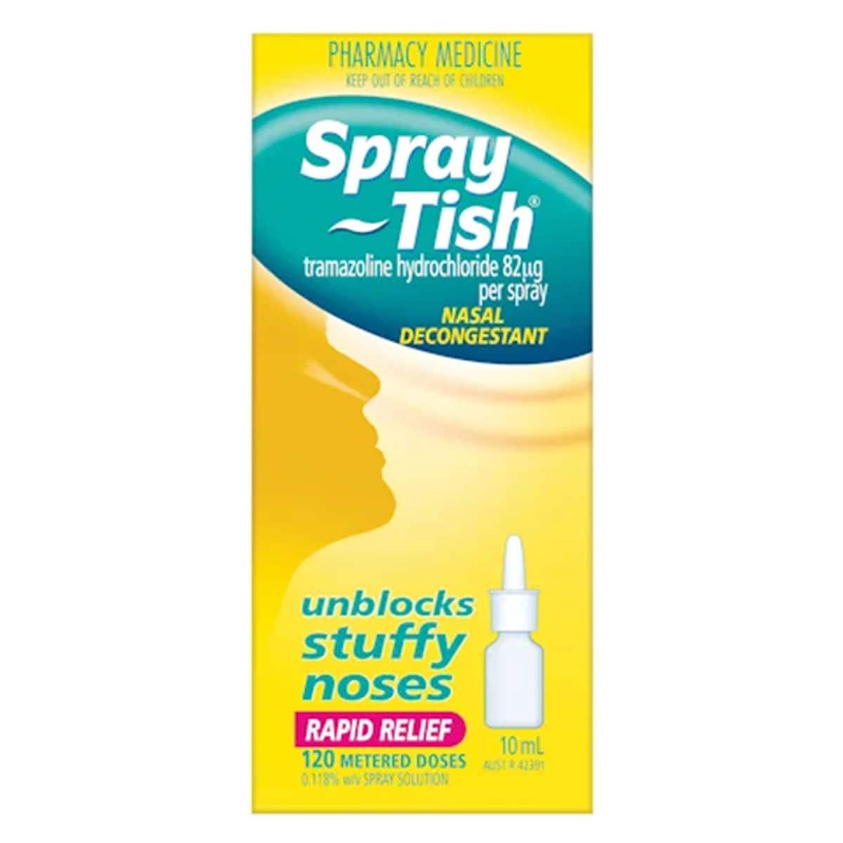 Spray-Tish Nasal Decongestant Rapid Relief 10ml