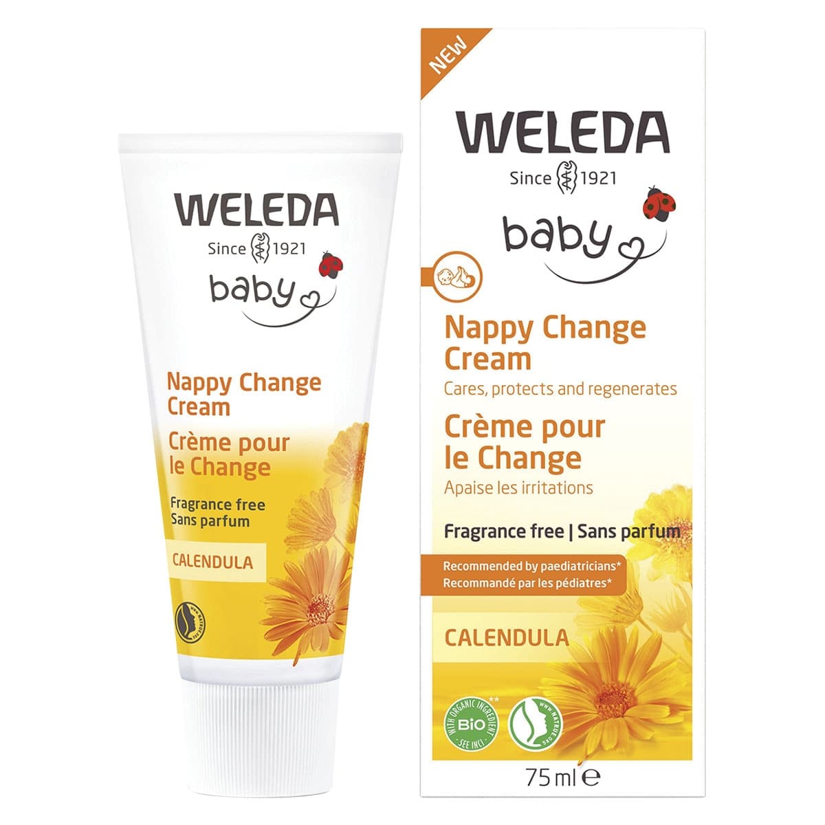 Weleda Baby Calendula Nappy Change Cream Fragrance free 75ml