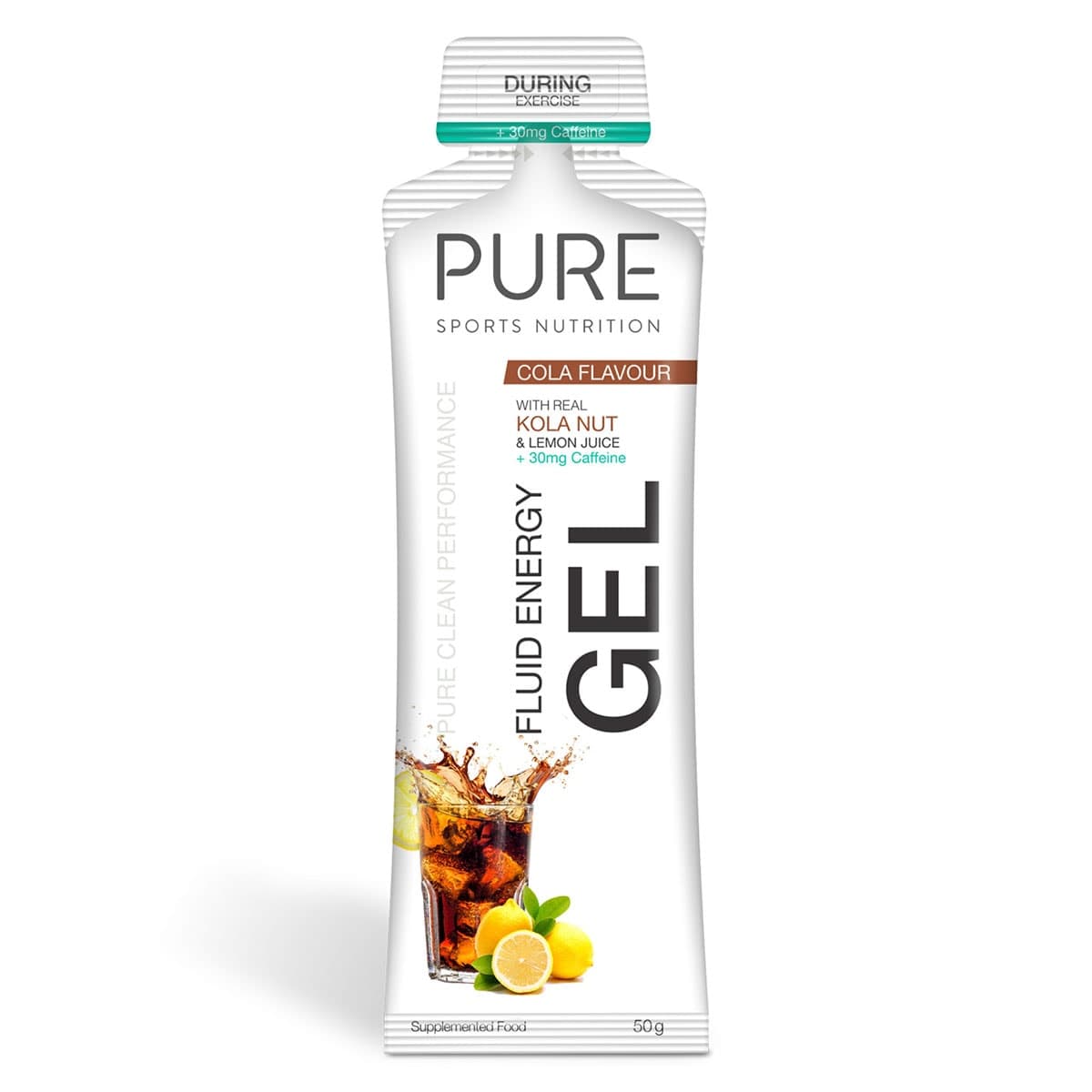 Pure Sports Nutrition Fluid Energy Gel Cola Caffine 18 x 50g