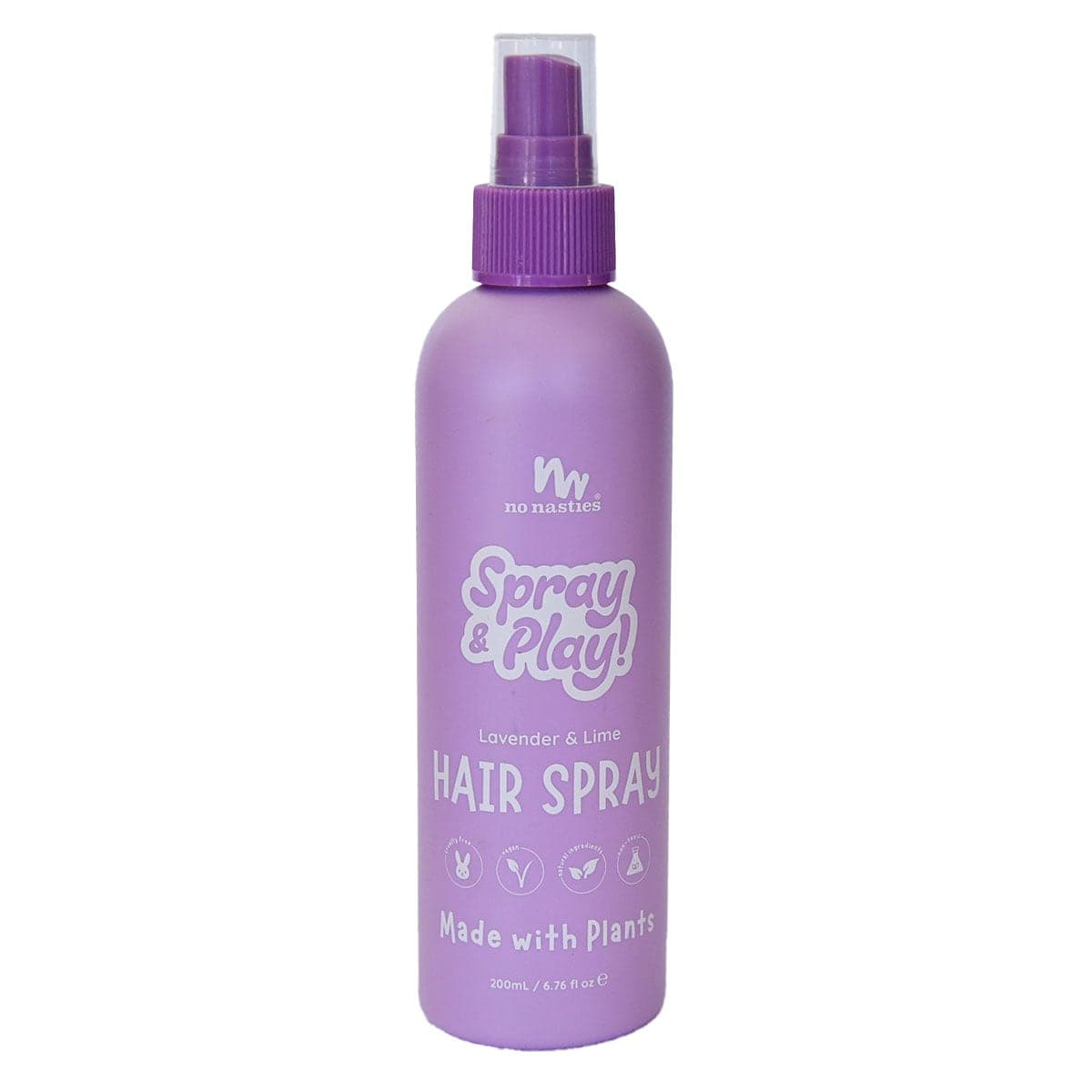 No Nasties Kids Plant Based Hair Spray Lavender & Lime 200ml