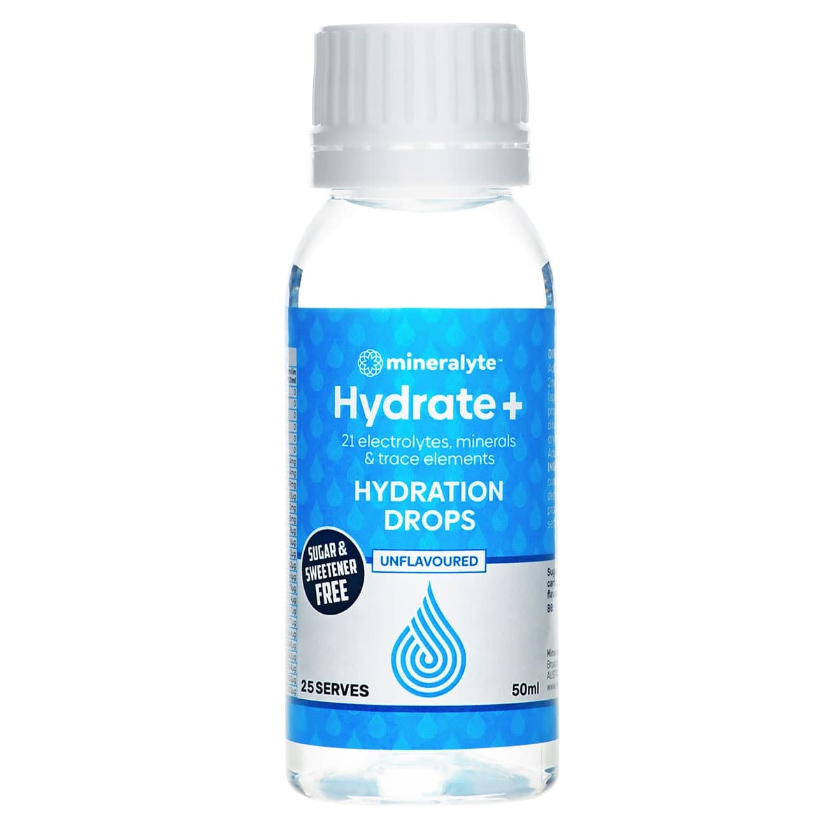 Mineralyte Hydrate+ Hydration Drops Unflavoured 50ml