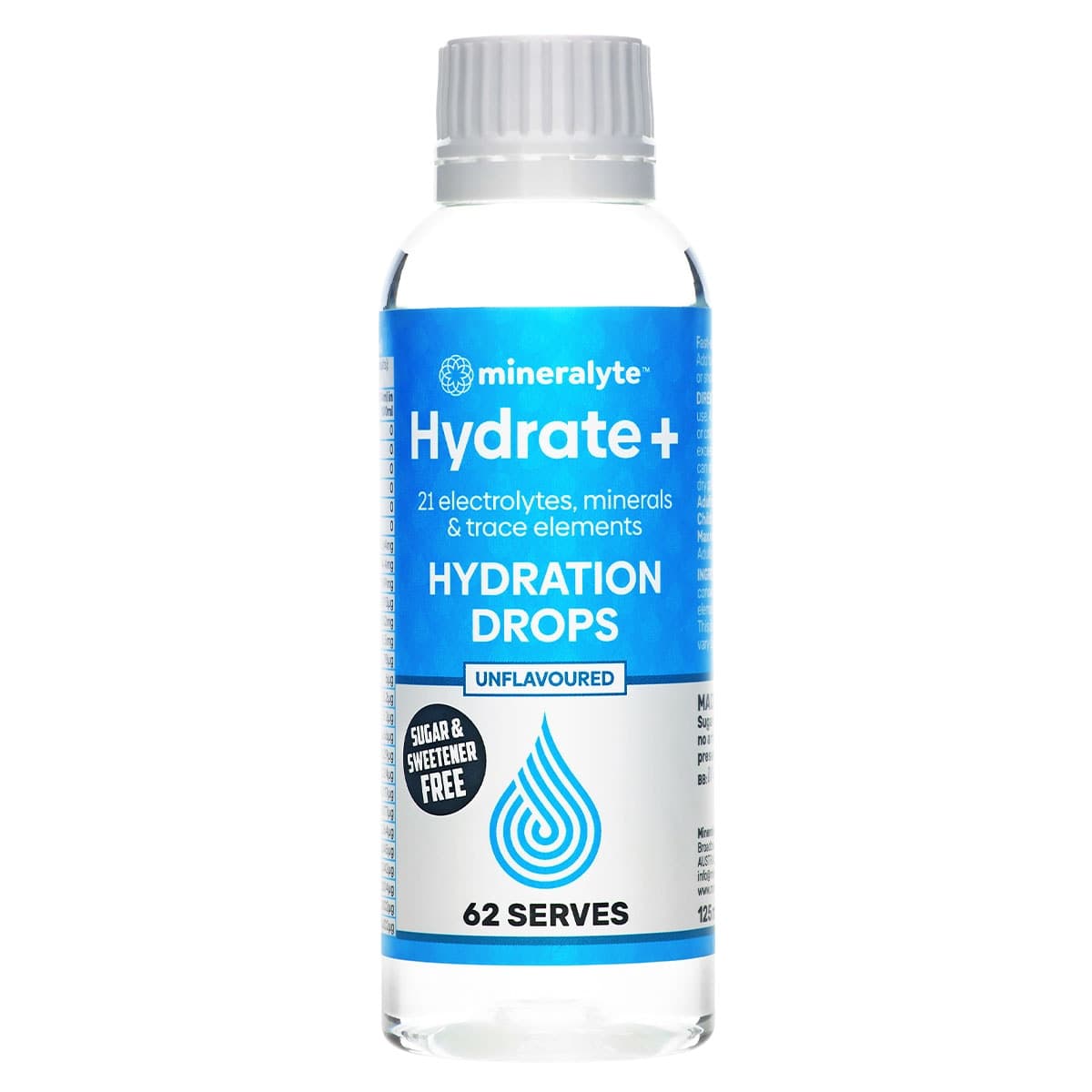 Mineralyte Hydrate+ Hydration Drops Unflavoured 125ml