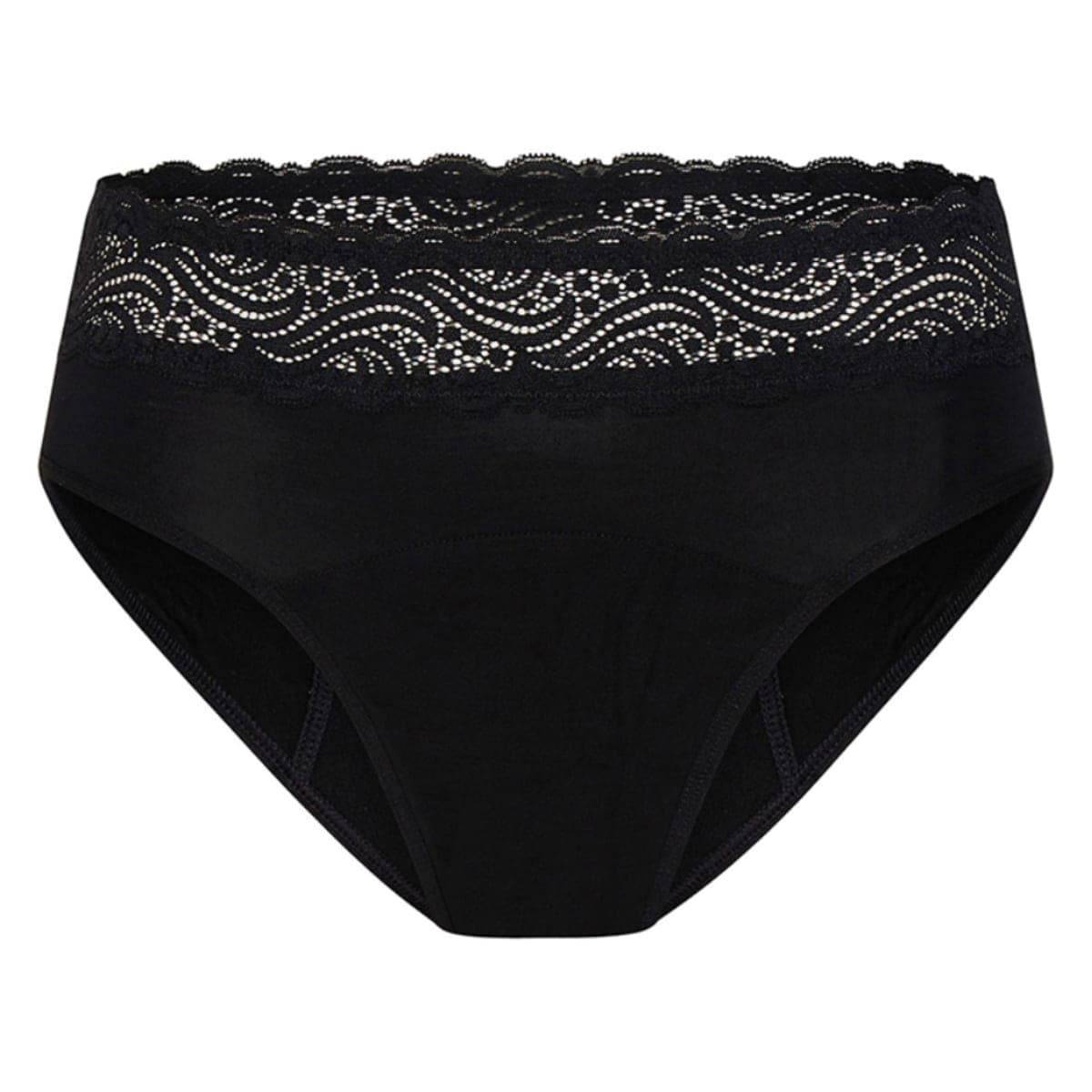 Modibodi Sensual Hi Waist Bikini Light-Moderate Black 12/M