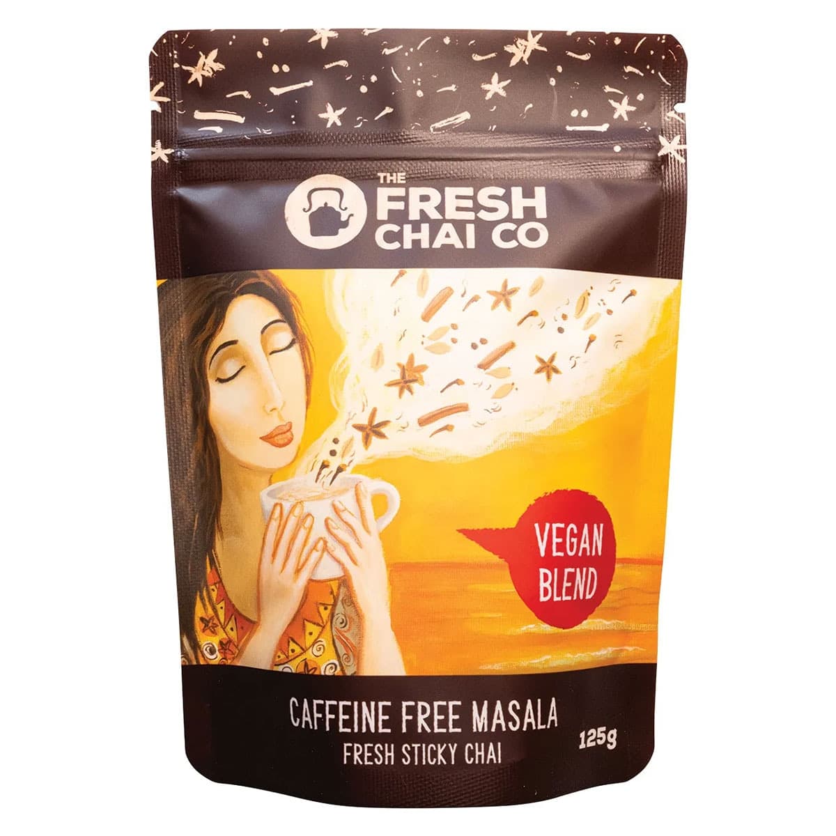 The Fresh Chai Co Caffeine Free Masala Fresh Sticky Chai 125g
