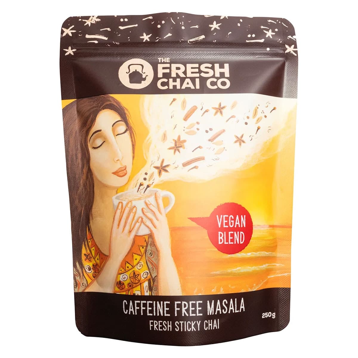 The Fresh Chai Co Caffeine Free Masala Fresh Sticky Chai 250g