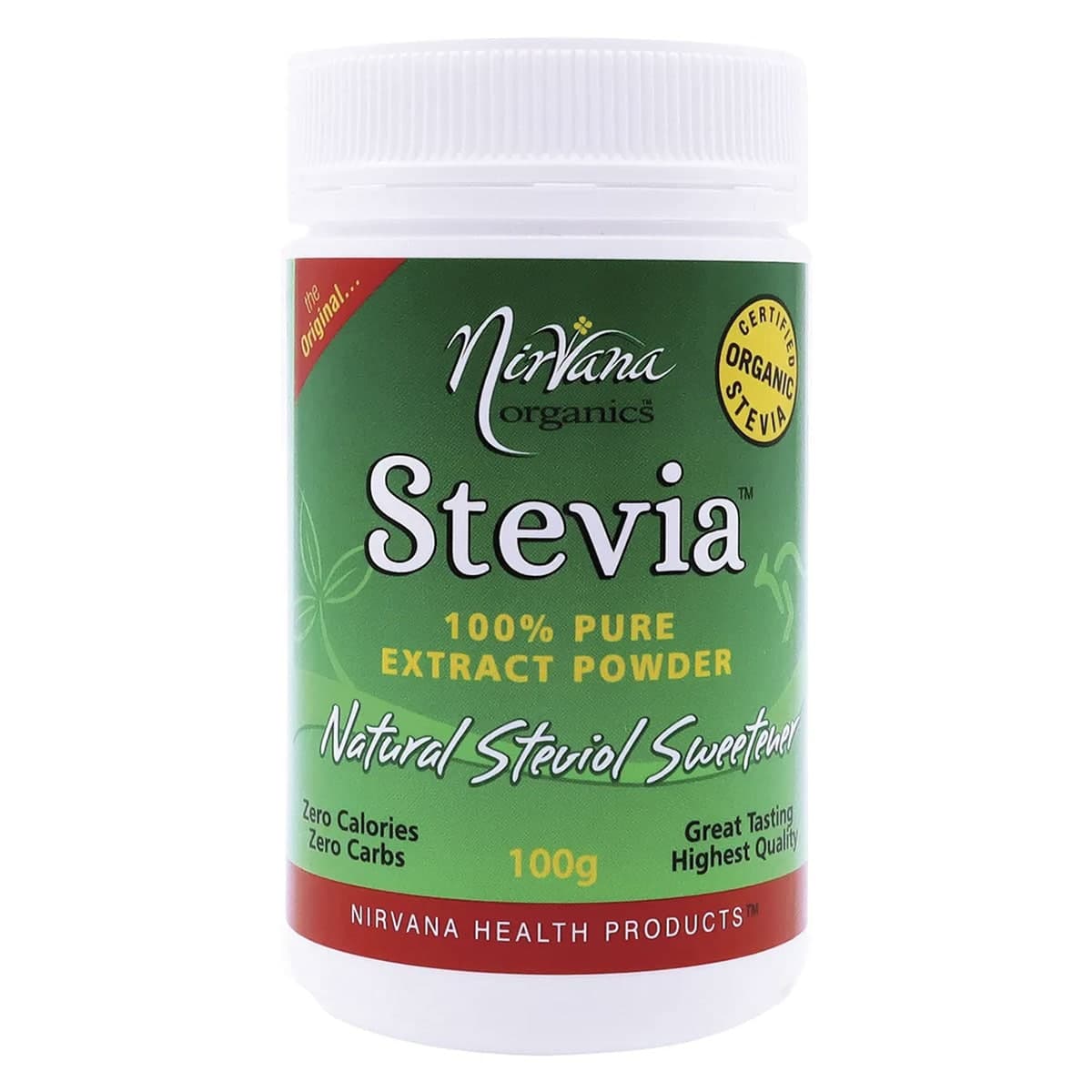 Nirvana Organics Pure Stevia Extract Powder 100g