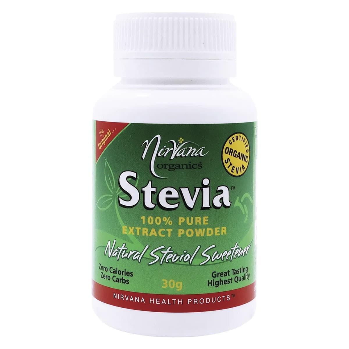 Nirvana Organics Stevia Extract Powder 30g